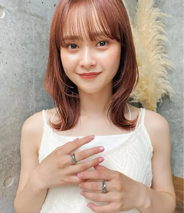 【髪色図鑑】オレンジブラウンってどんな髪色？厳選ヘアカタログ29選を紹介 | minimo room